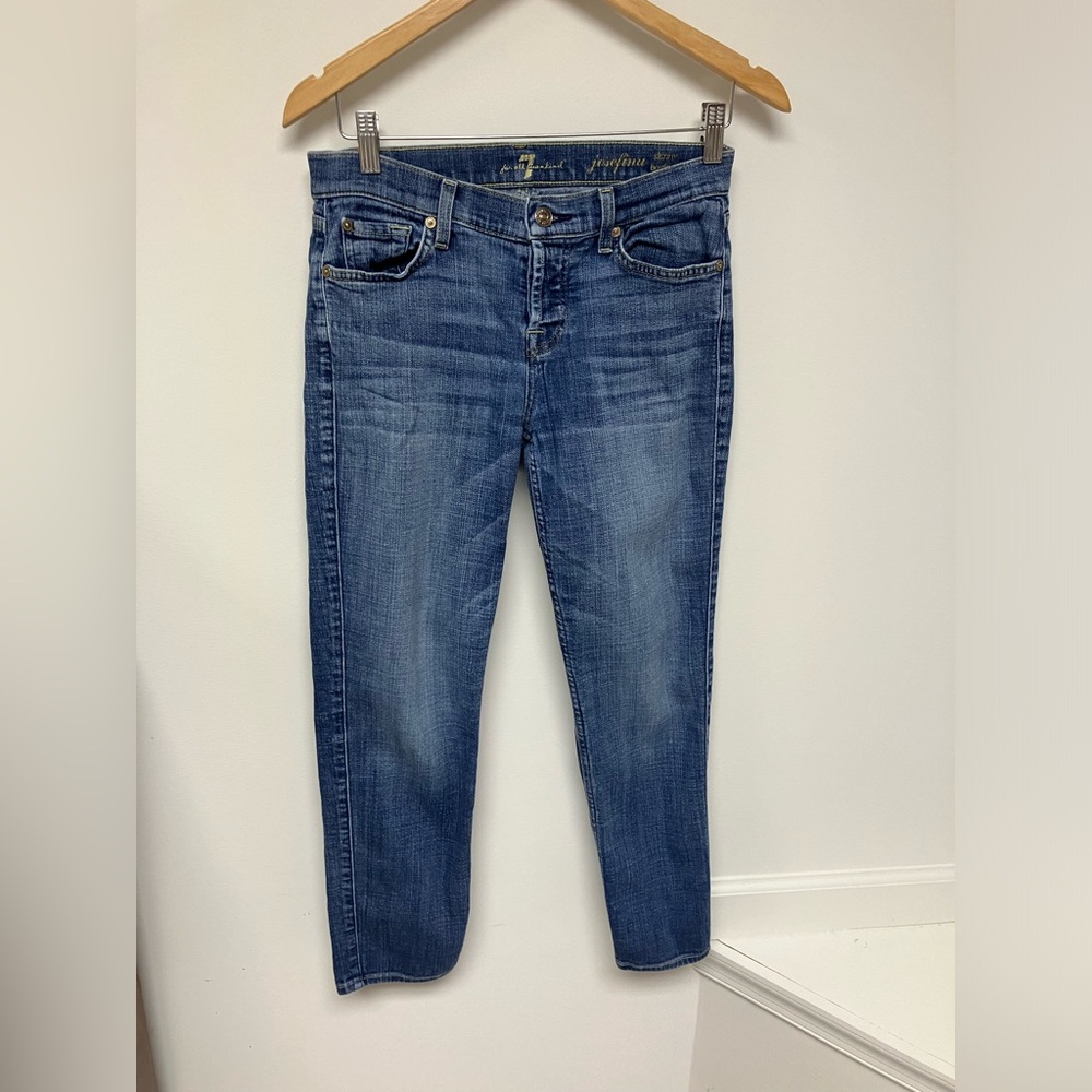 7 For All Mankind, skinny boyfriend jeans, sz 24.